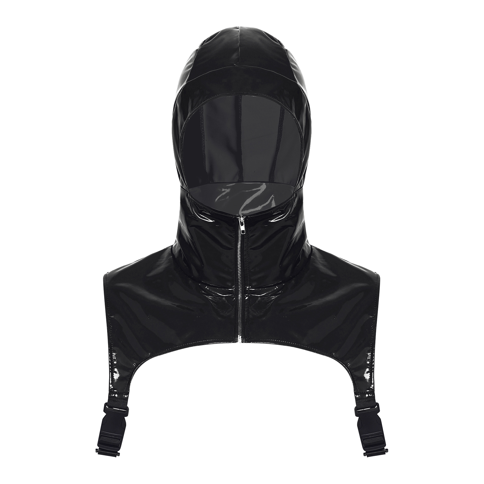 Mens PU Leather Hooded Collar  - Leather Work Vest ulasan dan harga