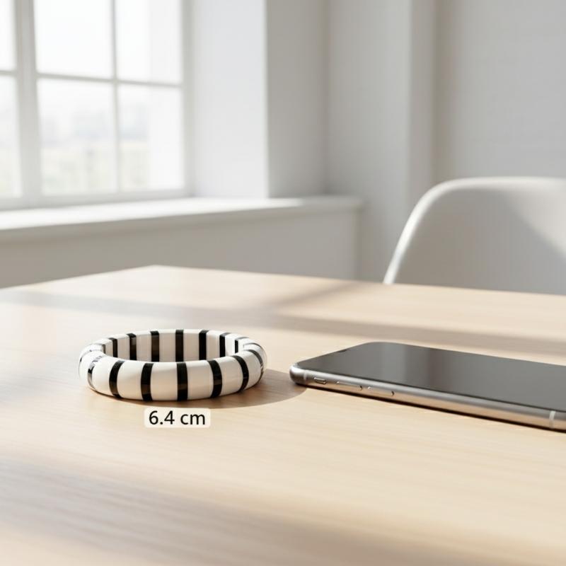 Color Block Resin Cuff Bracele - Leatherwork Jewelry ulasan dan harga