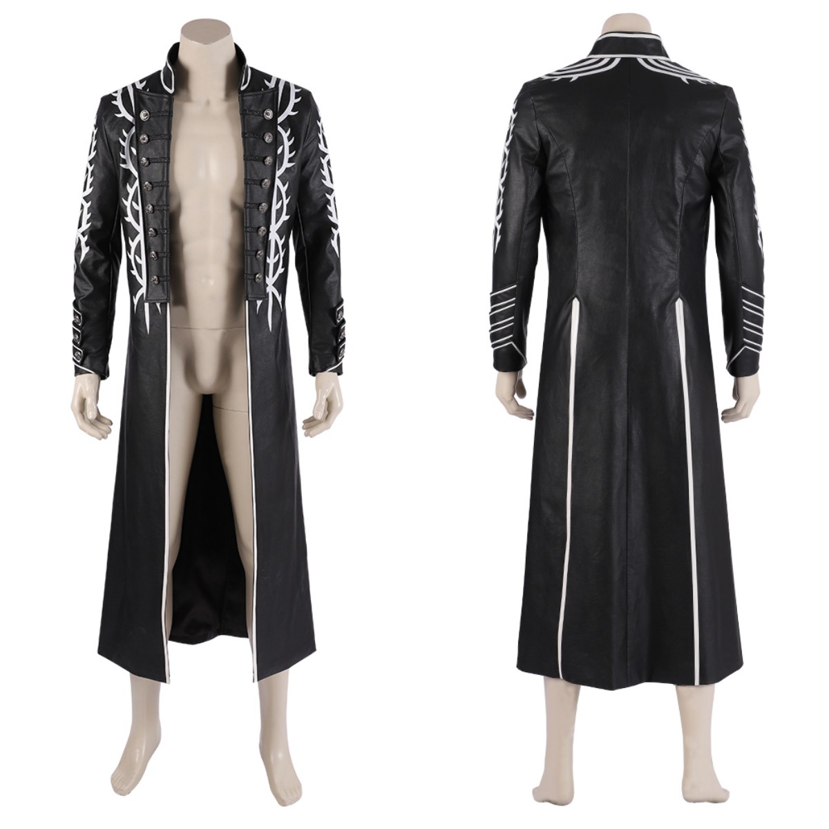 Game DMC 5 Vergil Cosplay Cost - Leather Work Vest ulasan dan harga
