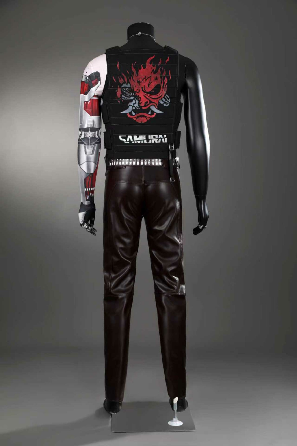 Johnny silverhand Cosplay Cost - Leather Work Vest ulasan dan harga