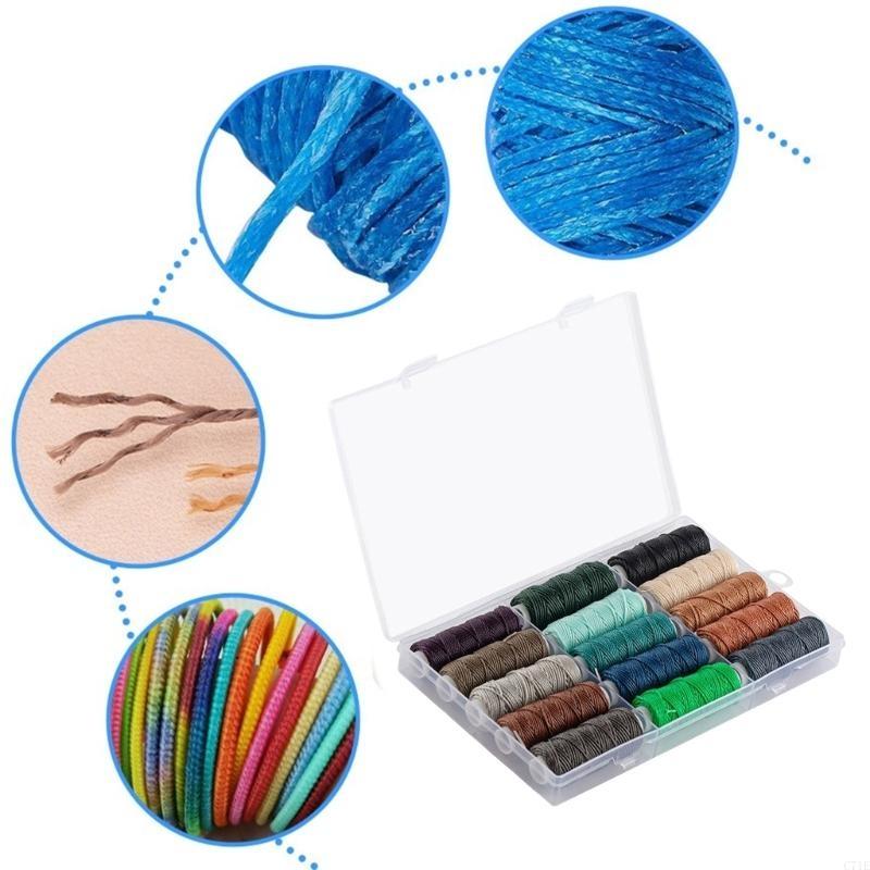  Sewing Rope Polyester Waxed S - Leatherwork Jewelry ulasan dan harga