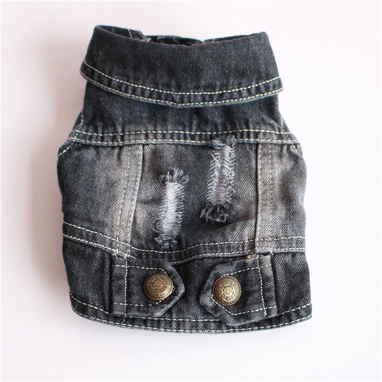 Wholesale Pet Clothes Fashion  - Leather Work Vest ulasan dan harga