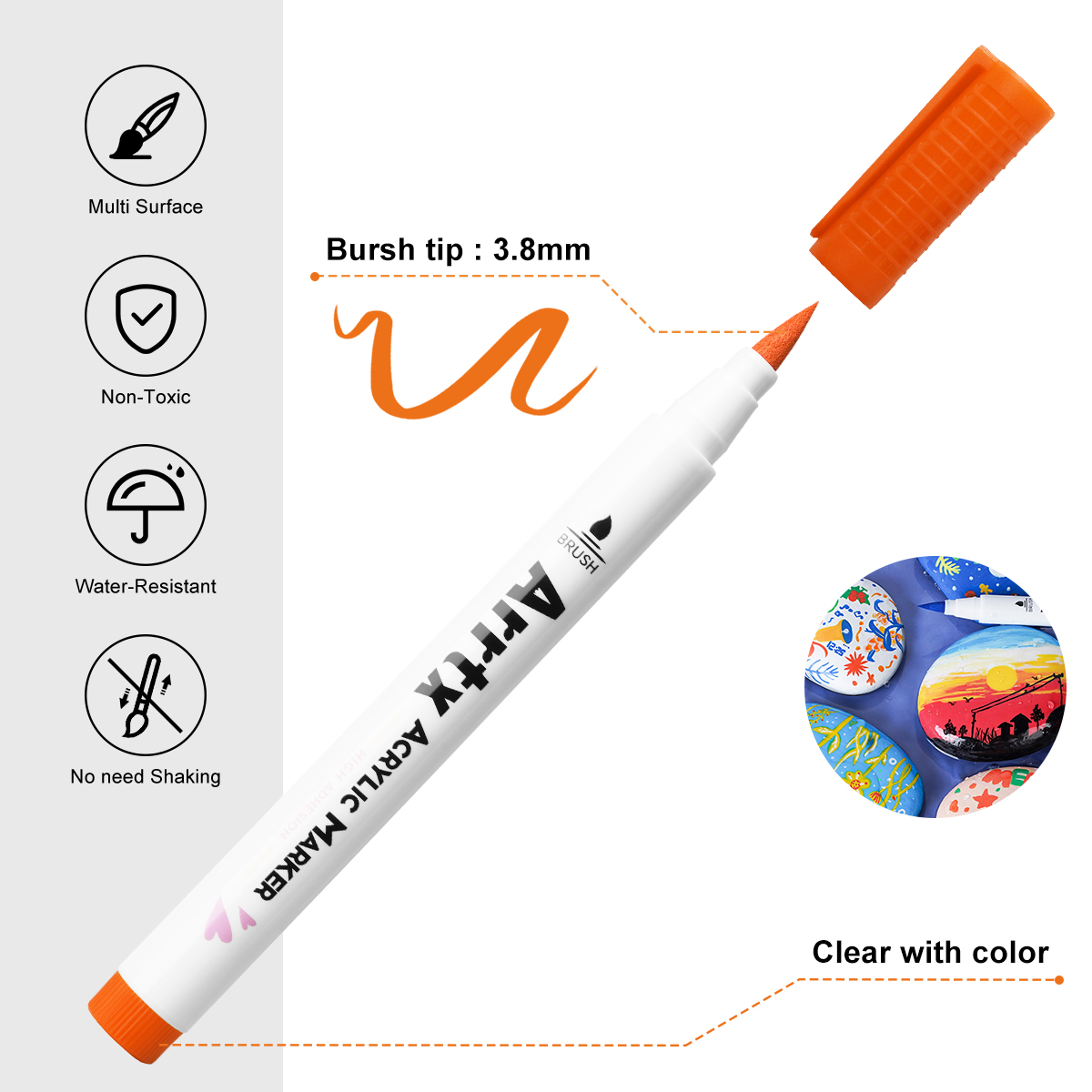 Arrtx 30 Colors Acrylic Makrer - Copic Marker Classic ulasan dan harga