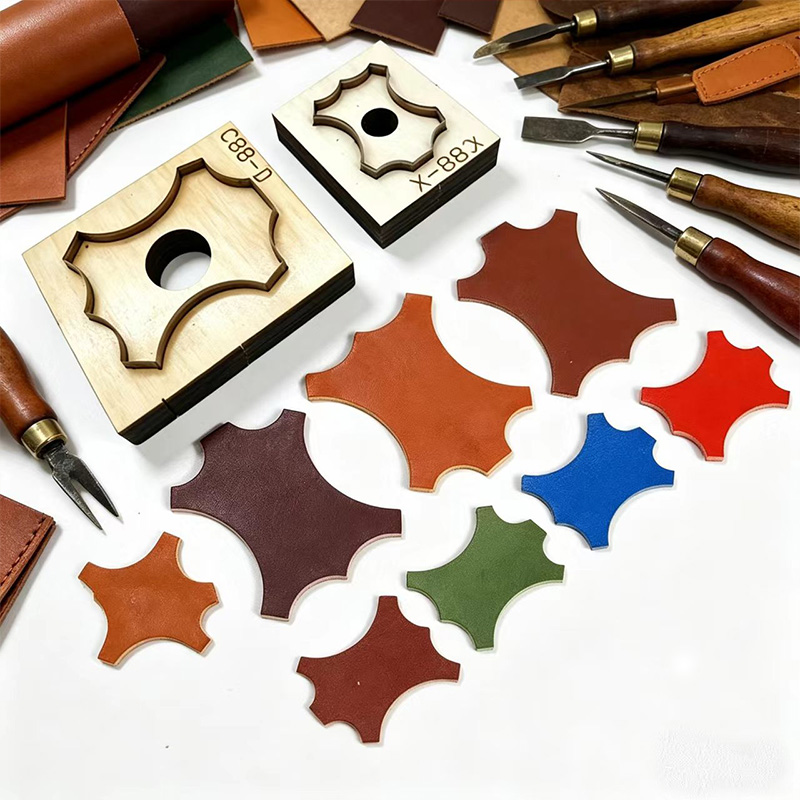 C88 Quadrilateral Floral Leath - Leatherworking Equipment ulasan dan harga