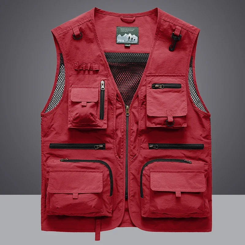 Summer Men Unloading  Vest Coa - Leather Work Vest ulasan dan harga