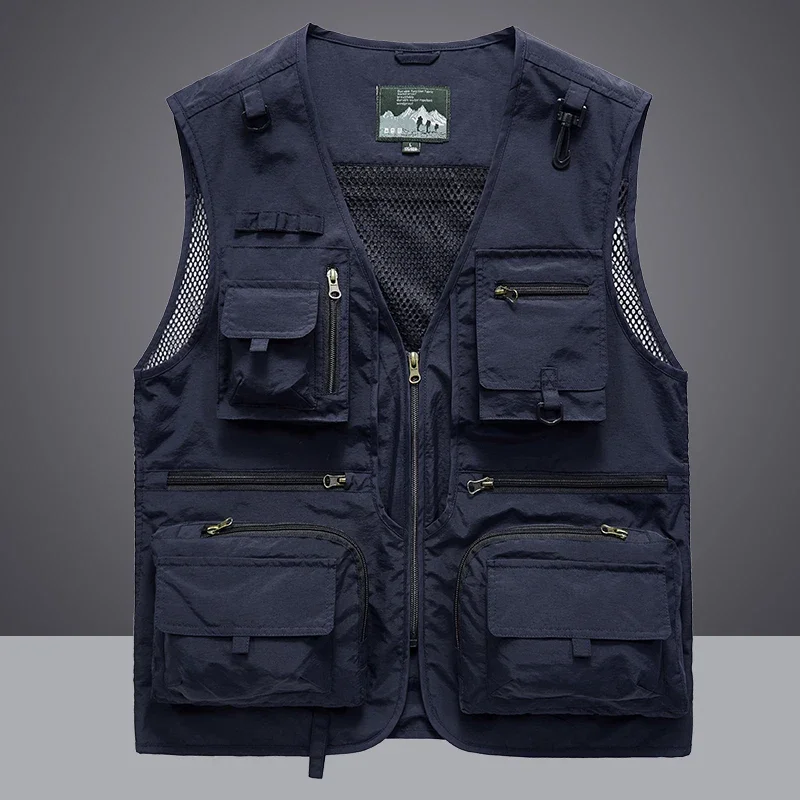 Summer Men Unloading  Vest Coa - Leather Work Vest ulasan dan harga