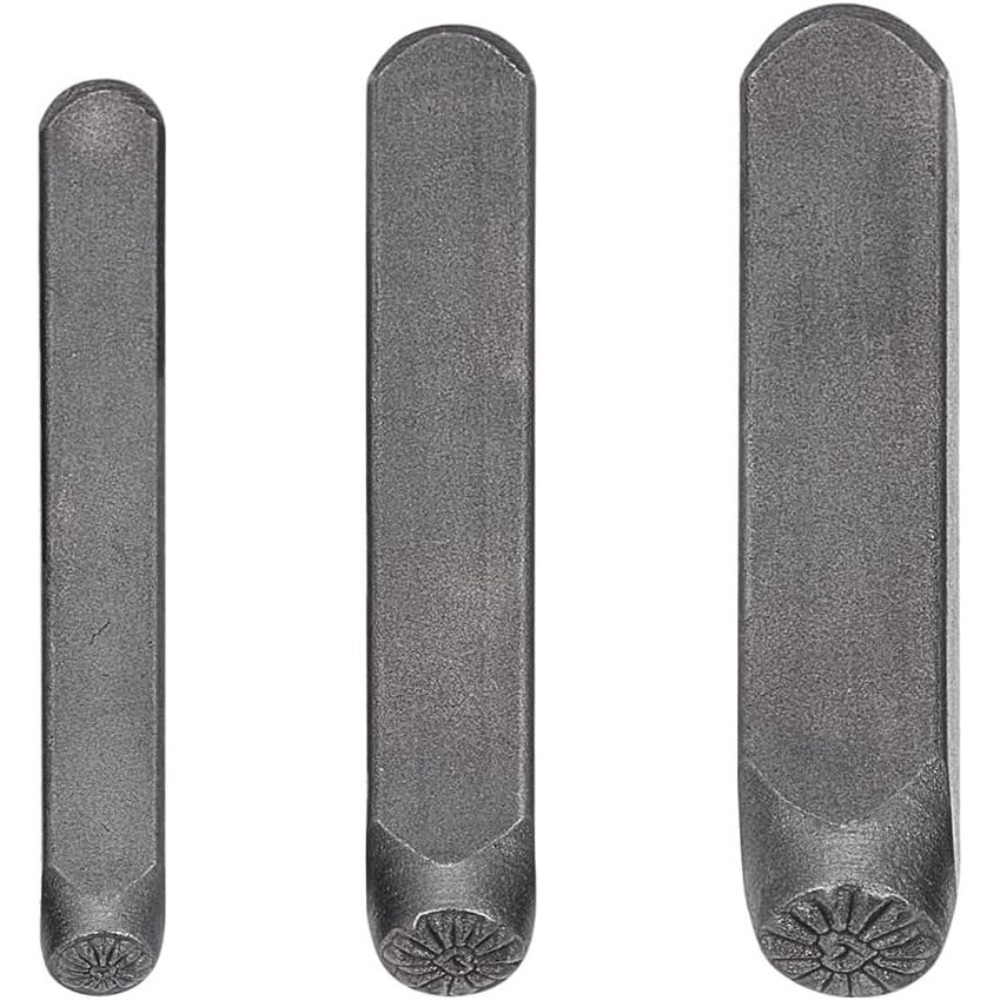 3Pcs Metal Punch Stamp Heart M - Leatherwork Jewelry ulasan dan harga
