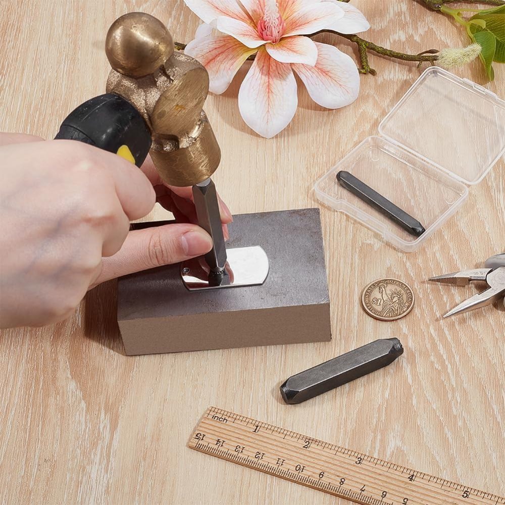 3Pcs Metal Punch Stamp Heart M - Leatherwork Jewelry ulasan dan harga
