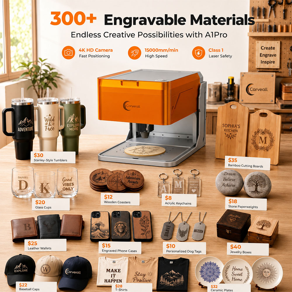 Carverall A1PRO 10W Laser Engr - Leatherworking Equipment ulasan dan harga