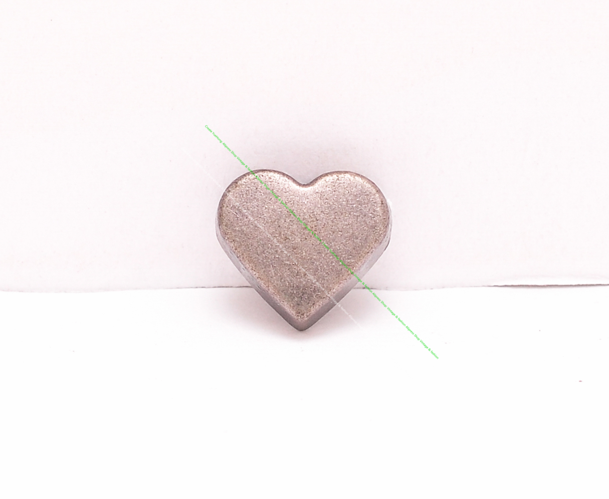 50Pcs Retro Silver Love Heart  - Leatherwork Jewelry ulasan dan harga